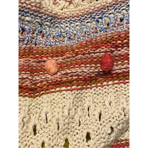Anthropologie Izabel Pommed Multi-Color Knit Cardigan Sweater, size Small - Picture 4 of 7